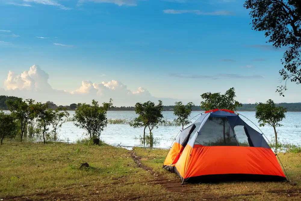 This is the picture of camping site in legal
